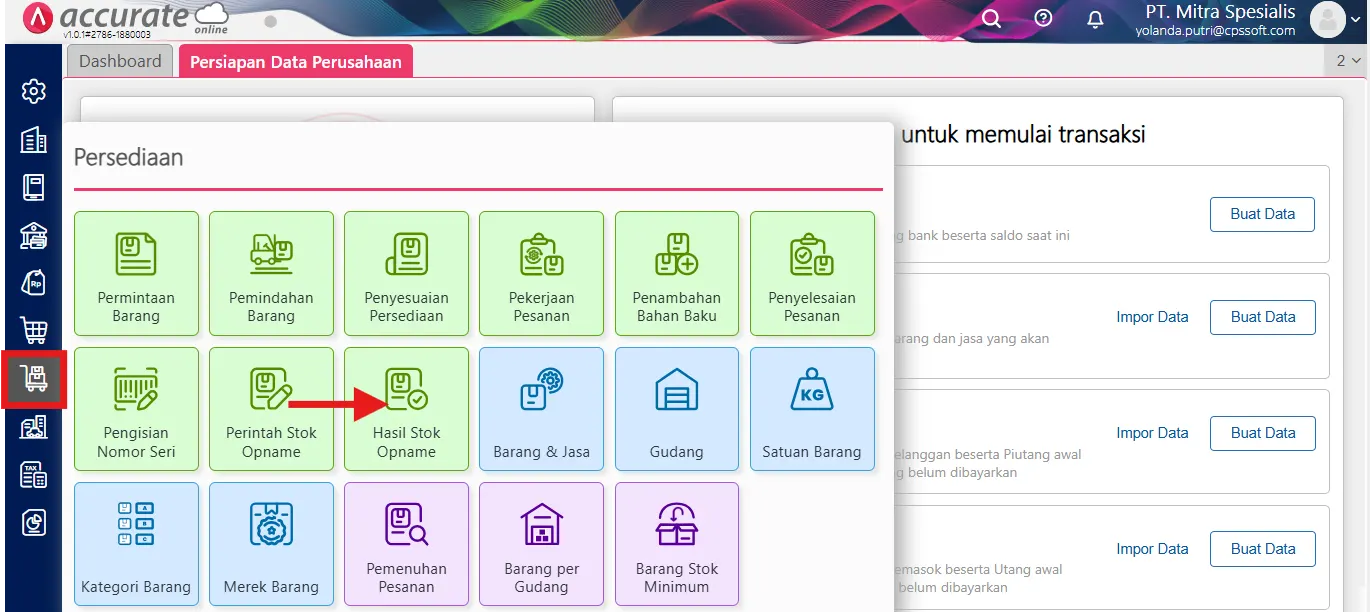 5 Mencatat proses stok opname